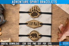 Adventure Spirit Bracelets Laser Cut Bundle,Camping Bracelet Product Image 3