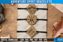 Adventure Spirit Bracelets Laser Cut Bundle,Camping Bracelet Product Image 4