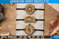 Adventure Spirit Bracelets Laser Cut Bundle,Camping Bracelet Product Image 5