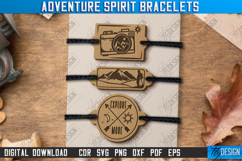 Adventure Spirit Bracelets Laser Cut Bundle,Camping Bracelet Product Image 9