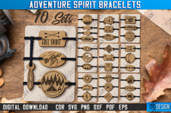 Adventure Spirit Bracelets Laser Cut Bundle,Camping Bracelet Product Image 1