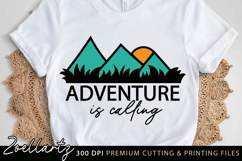 ADVENTURE IS CALLING SVG CAMPING SVG CAMPER SVG CUT FILE Product Image 1