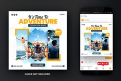 Adventure World Travel and Tours Instagram Post Template Product Image 2
