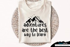 Adventures Are The Best Way SVG, Inspirational SVG Design Product Image 1