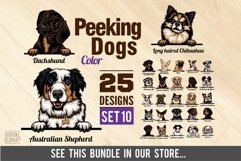 Dalmatian - Peeking Dog Colorful, Pet Portrait SVG Product Image 2