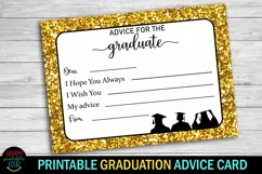 words of wisdom for the graduates- graduation party advice cards printable
