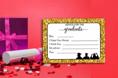 words of wisdom for the graduates- graduation party advice cards printable