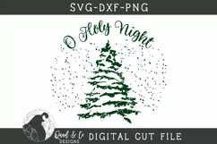 Christmas SVG, Round O Holy Night SVG Cut File for Wood Sign Product Image 3