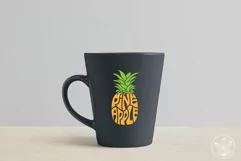 Pineapple Cut File | Fruit Word Art Product Image 2