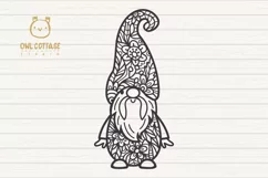Scandinavian Floral Gnomes SVG, Gnome Clipart, Tomte Product Image 4
