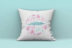Cute crocodile PNG sublimation design for kids t shirt Product Image 3