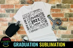 Senior 2021 Sublimation- Graduation Sublimation PNG Product Image 1