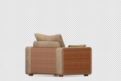 Isometric Arm Chair 3D isolated render Product Image 1