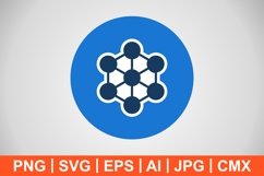 Vector Molecule Icon Product Image 1