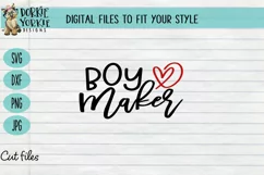 Boy Maker - Heart, Mama, Mother, Mom, Boy, arrow, mom, SVG Product Image 1