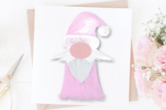Three Pink Hand-drawn Gnomes with Leopard and Plaid Prints Product Image 3