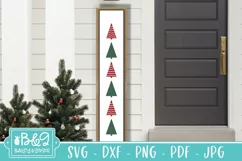 Christmas Trees Porch Sign SVG - Christmas Porch Sign SVG Product Image 9