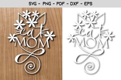 Cat Mom Laser and Paper Cut Template Design Product Image 1