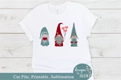 Valentine Gnomes SVG, Sublimation, Printable Product Image 2
