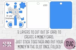 Christening Money card | Paper cutting | Money card SVG Product Image 2
