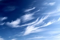 Stunning cirrus cloud formation in the blue sky Product Image 1