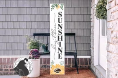 Hey There Sunshine SVG, Porch Sign SVG Product Image 1