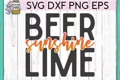 Beer Sunshine Lime SVG DXF PNG EPS Cutting Files Product Image 2
