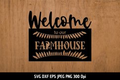 Welcome to our Farmhouse SVG|Door sign Cut files|Porche Sign Product Image 2