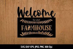 Welcome to our Farmhouse SVG|Door sign Cut files|Porche Sign Product Image 2