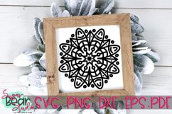 Fancy Flower Mandala - A Mandala SVG Product Image 1