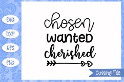 Chosen wanted cherished SVG File Product Image 1