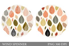 Leaves Wind Spinner Design. Fall Leaves Wind Spinner Product Image 1
