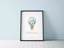 Watercolor whale clipart. Nursery underwater illustration Product Image 3