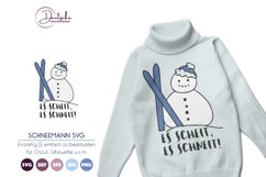 Schneemann SVG | Schifahren Product Image 1