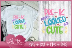 Pre-K Never Looked So Cute - SVG DXF EPS PNG Cutting File Product Image 1