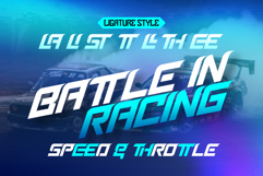Aerial Faster - Racing Display Font Product Image 4