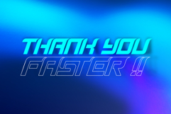 Aerial Faster - Racing Display Font Product Image 9