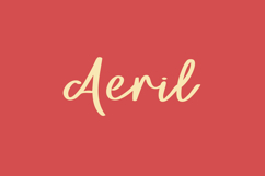 Aeril Script Font Product Image 1