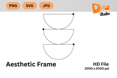 Aesthetic Frame Minimal &amp; Elegant Outline Shapes PNG|SVG|JPG Product Image 1