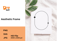 Aesthetic Frame Minimal &amp; Elegant Outline Shapes PNG|SVG|JPG Product Image 1