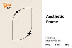Aesthetic Frame Minimal &amp; Elegant Outline Shapes PNG|SVG|JPG Product Image 1