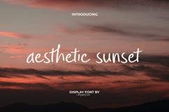 Aesthetic Sunset Font Product Image 1