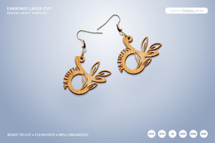 Aesthetic Zodiac Earrings Laser Cut SVG - Taurus Product Image 2