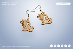 Aesthetic Zodiac Earrings Laser Cut SVG - Capricorn Product Image 2