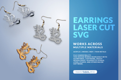 Aesthetic Zodiac Earrings Laser Cut SVG - Capricorn Product Image 3