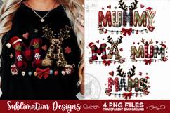 Christmas Mum Sublimation MAMS MUMMY MA MUM PNG Designs Product Image 3