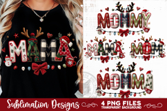 Christmas Momma Sublimation MOM, MOMMA, MOMMY, MAMA Designs Product Image 6