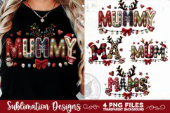 Christmas Mum Sublimation MAMS MUMMY MA MUM PNG Designs Product Image 7