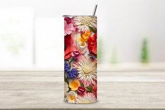 Wildflowers Tumbler Wrap | Seamless spring floral, png Product Image 2