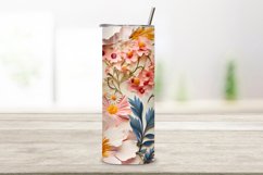 3D Wildflowers in Spring Tumbler Wrap | Seamless Wrap Design Product Image 2